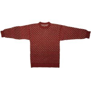 Sundazed (Norway) 70s, Boiled Wool Knit, Jacquard Fair Isle, Alpine